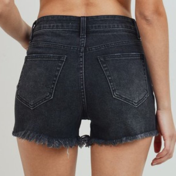 NWT Hight rise black shorts - Picture 3 of 3